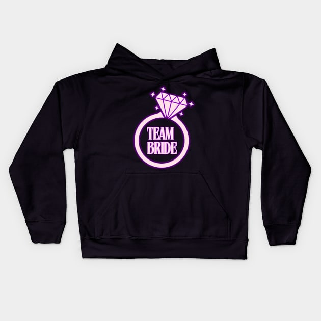 Team Bride Kids Hoodie by Moulezitouna